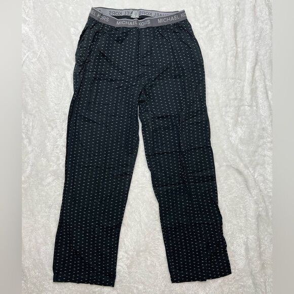Michael kors mens sleeping pants size medium black sleepwear pajamas L308 - Picture 1 of 4